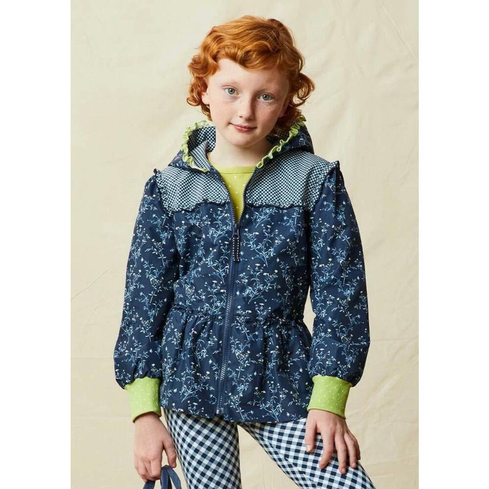 Matilda Jane Enchanted Garden Wildflower Bouquet Blue Floral Jacket Size 8